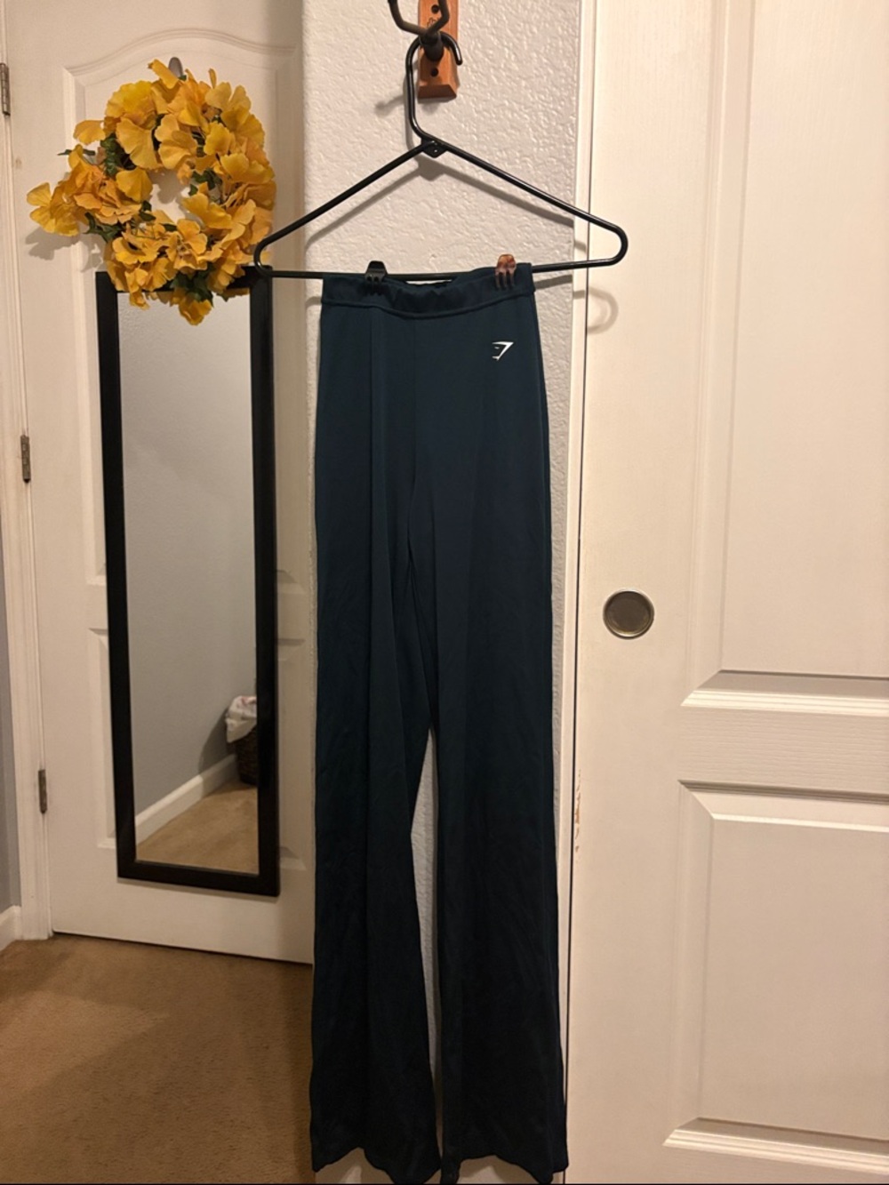 Gymshark Wide-Leg Active Pants in Teal